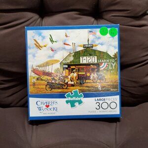 Airplane Charles Wysocki 300 Piece Puzzle